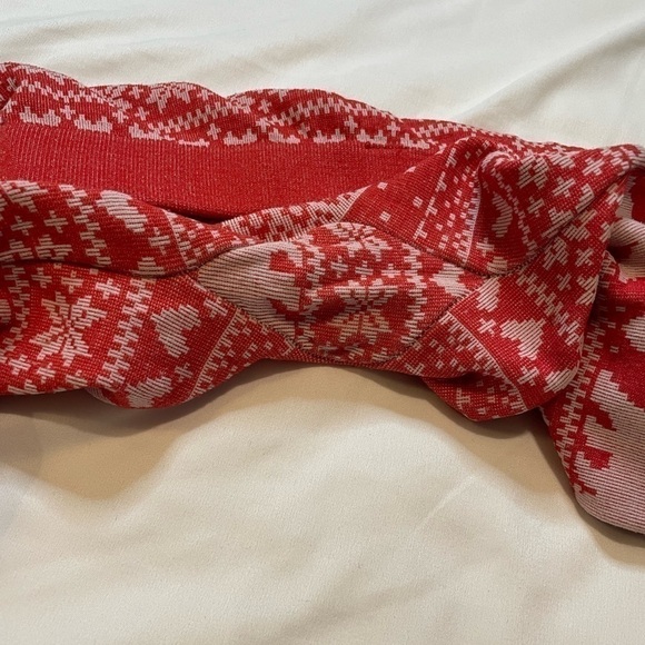 No Boundaries size small (3-5) red with polar bears fleece lined leggings - Picture 4 of 6